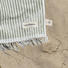 Laurens Sage Stripe Beach Towel