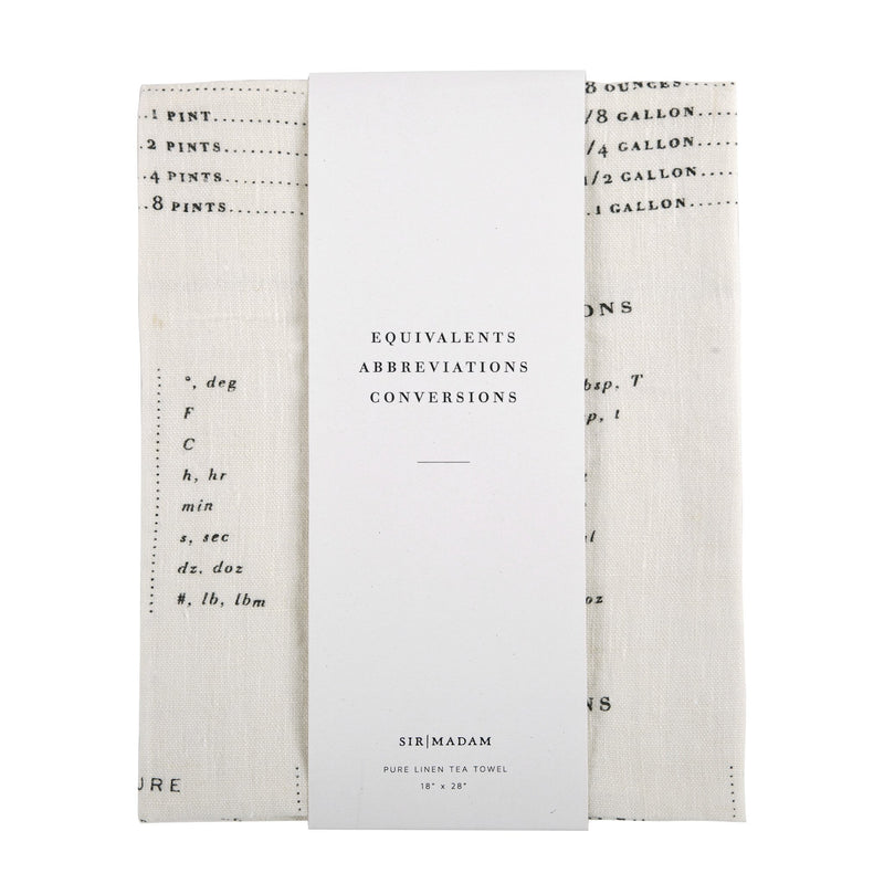 Measures Tea Towel