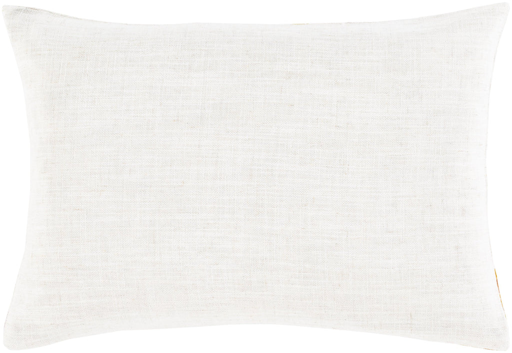 Termez TMZ-004 Woven Lumbar Pillow in Ivory & Mauve