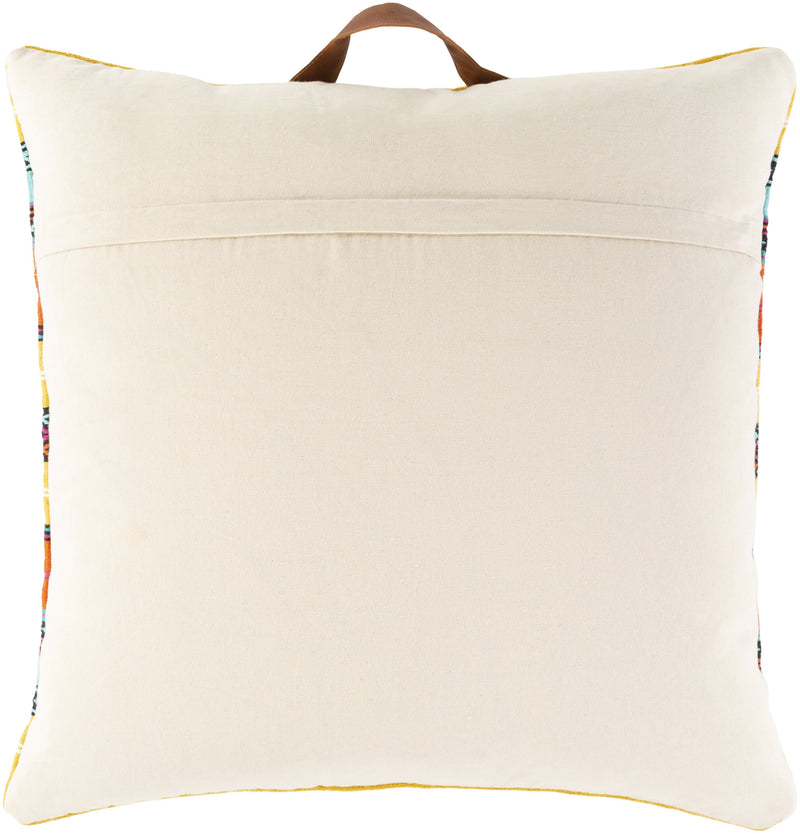 Toluca TOU-004 Hand Woven Pillow in Yellow by Surya