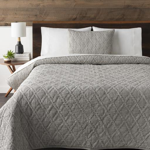 Tatum Bedding Set in Light Grey