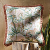 Tanzania TZN-005 Knitted Pillow in Ivory & Terracotta