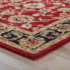 Anthea Handmade Floral Red & Black Area Rug