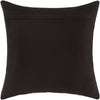 Ulla ULL-001 Hand Woven Pillow in Black & Wheat by Surya