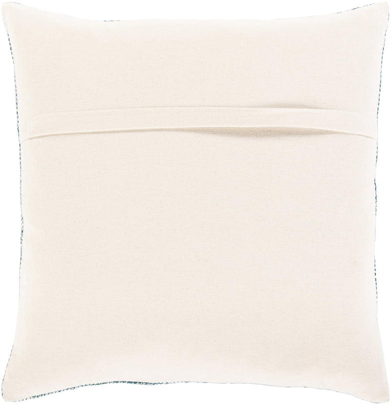 Suri USR-005 Hand Woven Pillow in Teal & Beige