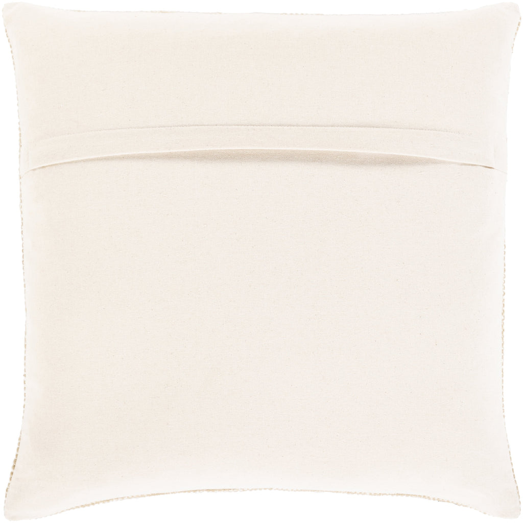 Suri USR-007 Hand Woven Pillow in Tan & Cream