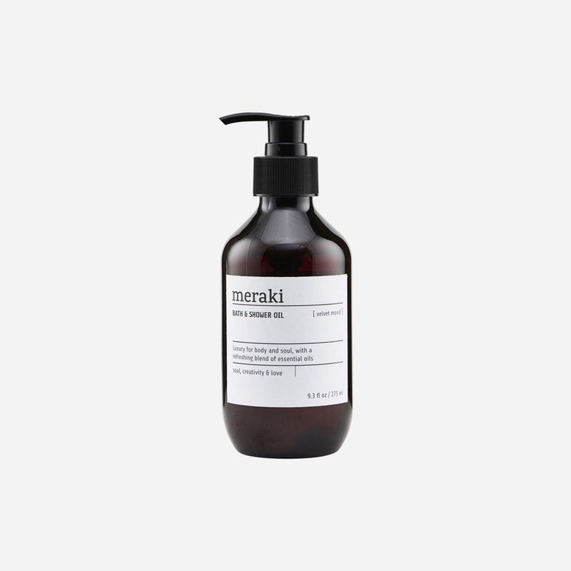 Meraki Bath & Shower Oil in Velvet Mood