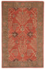 Chambery Handmade Floral Orange & Brown Area Rug