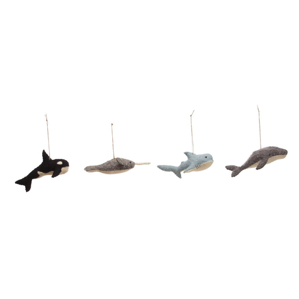 Wool Felt Sea Life Ornament in Assorted Styles