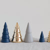 Porcelain Trees, Blue, Grey & Gold, Set of 3