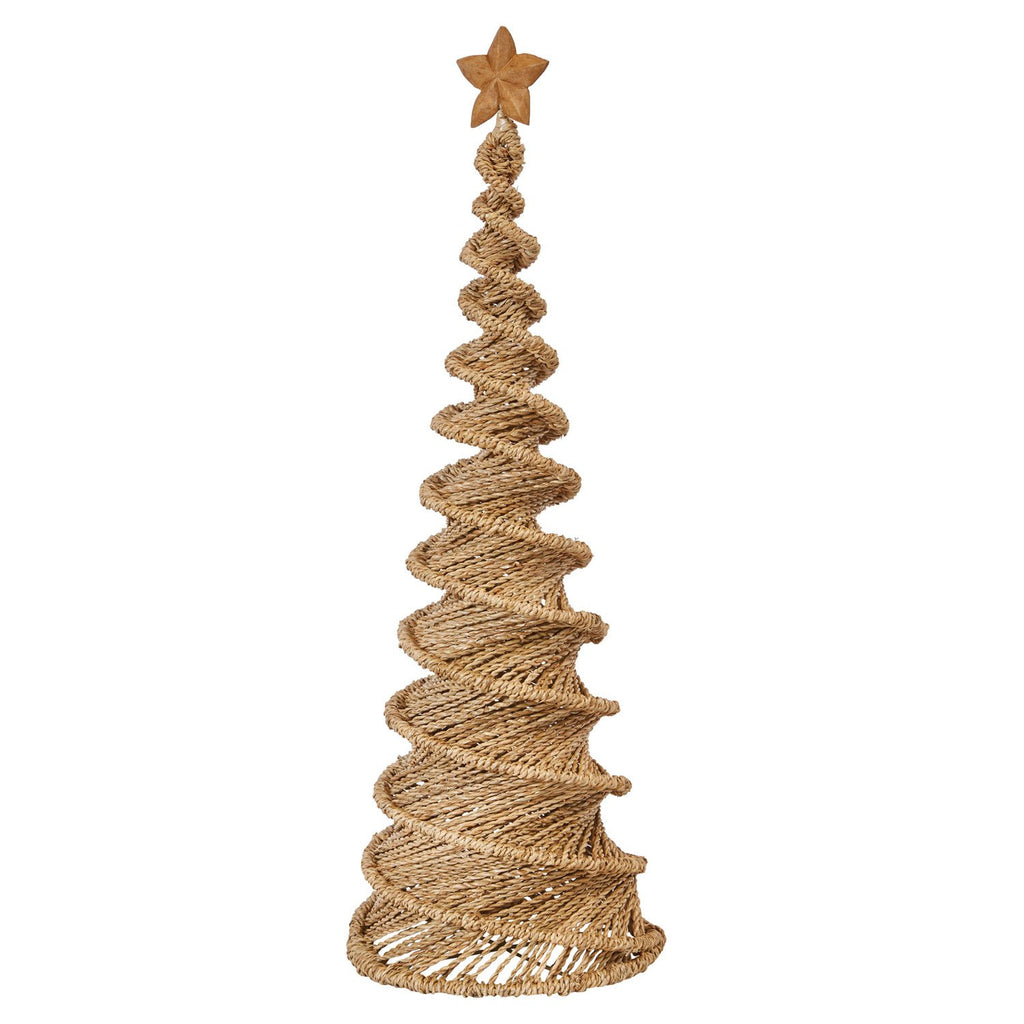 Hand-Woven Spiral Cone Tree