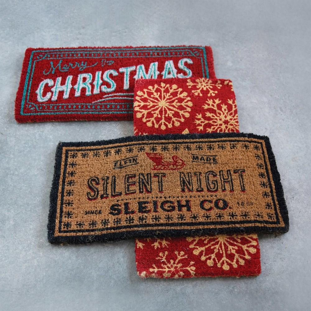 Silent Night Door Mat