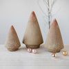 5-1/2" Round x 9-1/2"H Stoneware Tree, Distressed Terra-cotta & Moss Finish