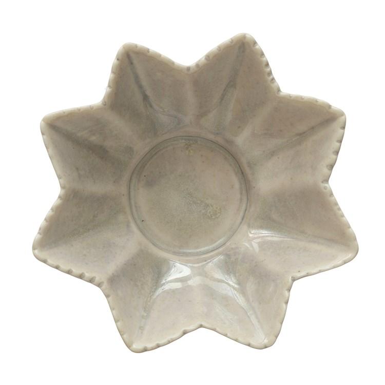 Ivory Stoneware Tealight/Votive Holder