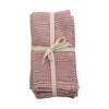 Red & Cream Stripe Napkins, Set of 4