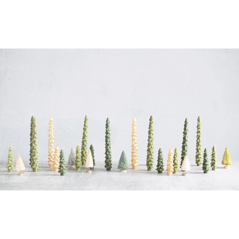 tree shaped taper candles unscented 5