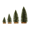 Emerald Sisal Bottle Brush Trees, Set of 4