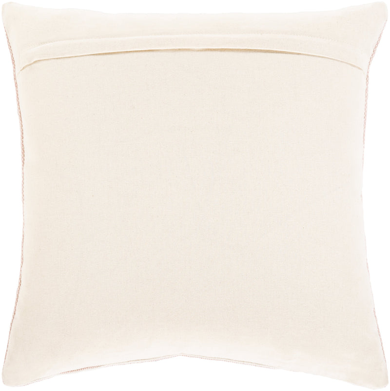 Zakaria ZKA-003 Hand Woven Pillow in Pale Pink & White by Surya