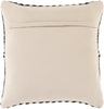 Zanafi ZNF-001 Hand Woven Pillow in Black & Cream by Surya