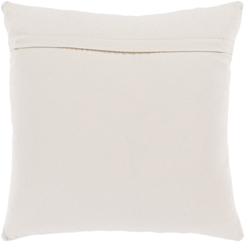 Zavala ZVA-004 Leather Pillow in Cream by Surya