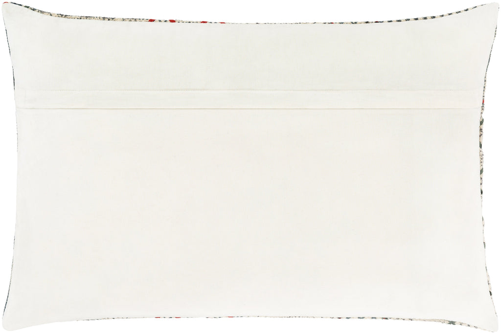 Zoya ZYA-003 Hand Woven Lumbar Pillow in Cream by Surya