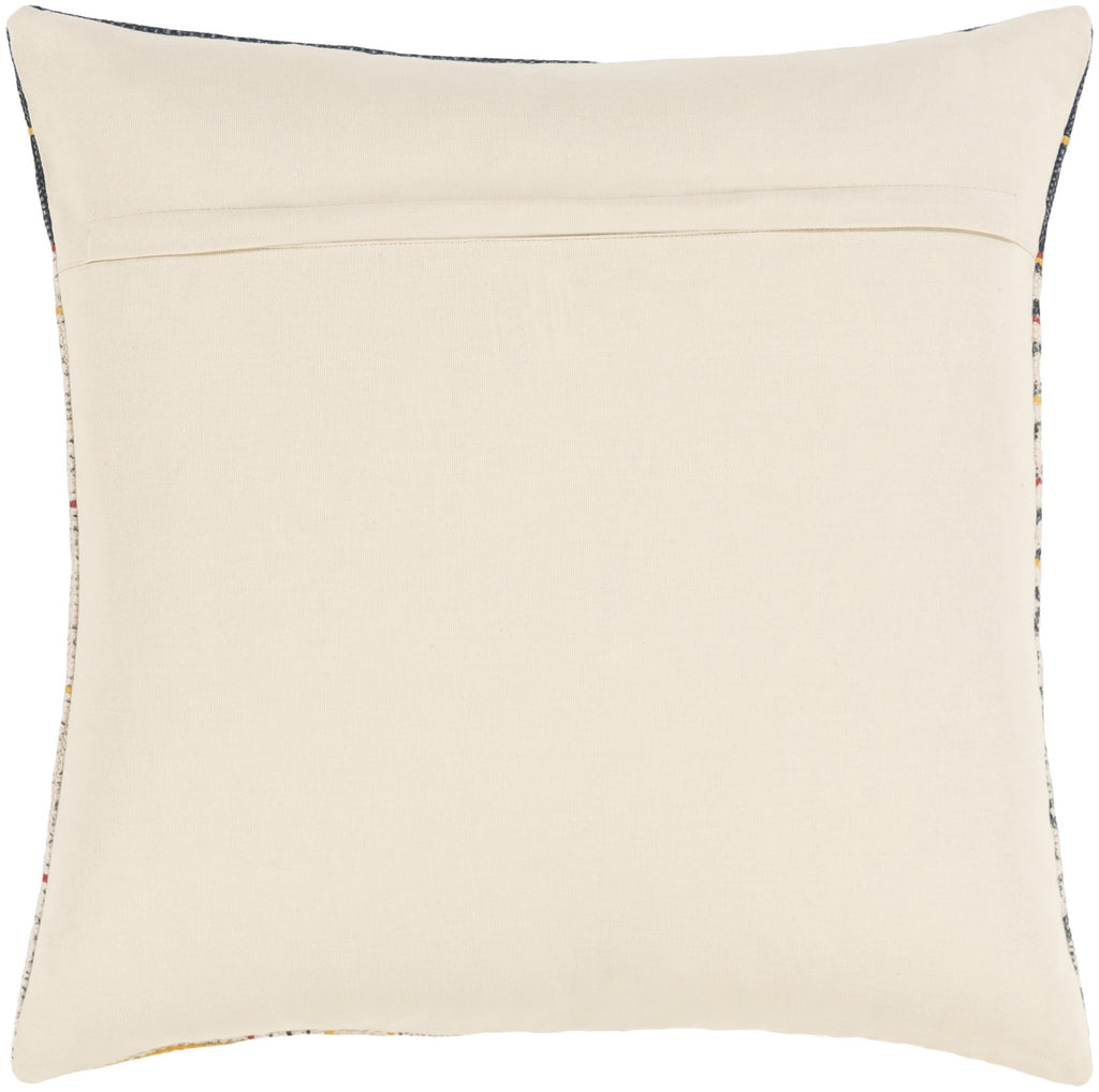 Zoya ZYA-005 Hand Woven Pillow in Cream & Denim by Surya